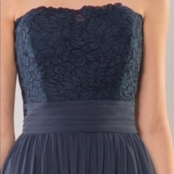 Navy lace and chiffon maxi - Picture 4 of 10